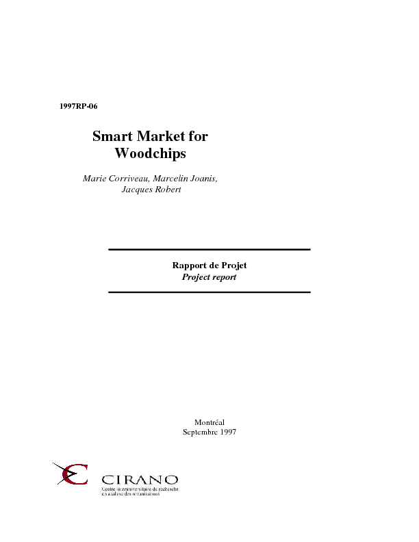 Smart Market for Woodchips