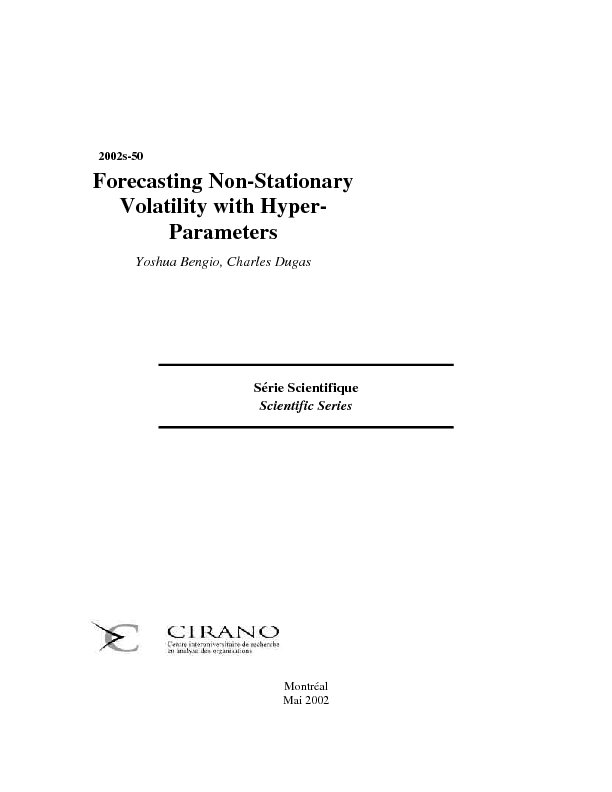 Forecasting Non-Stationary Volatility with Hyper-Parameters