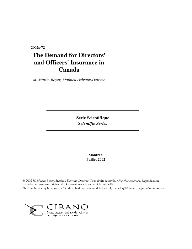 The Demand for Directors