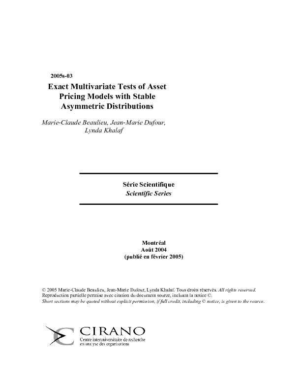 Exact Multivariate Tests of Asset Pricing Models with Stable Asymmetric Distributions
