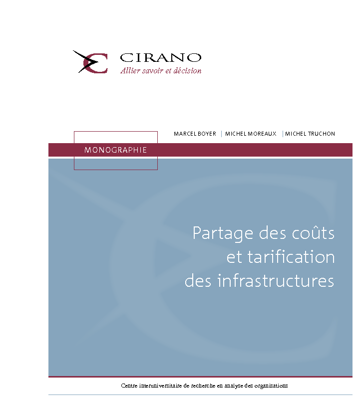 Partage des coûts et tarification des infrastructures