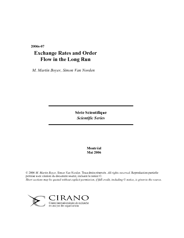 Exchange Rates and Order Flow in the Long Run