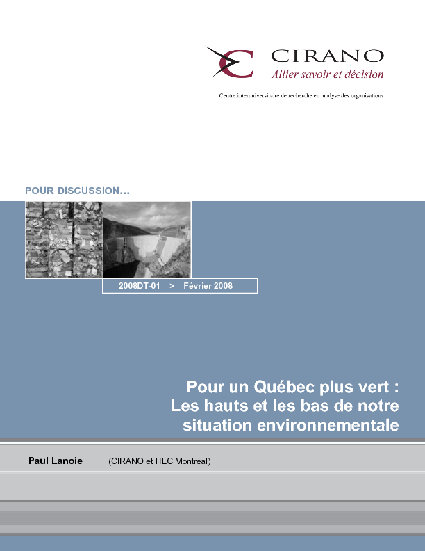 Pour un Québec plus vert : Les hauts et les bas de notre situation environnementale