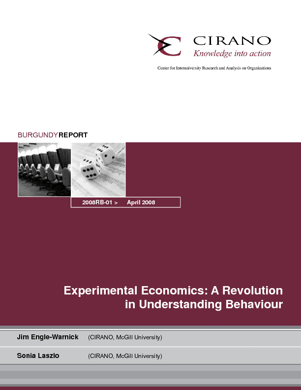 Experimental Economics: A Revolution in Understanding Behaviour