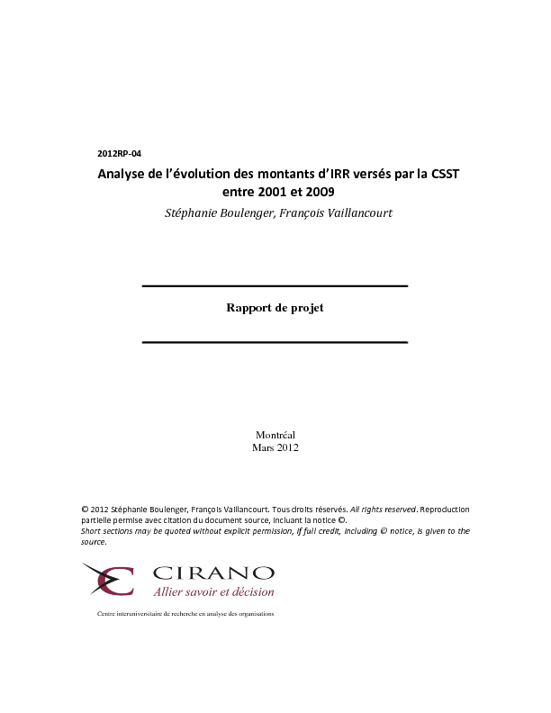 Analyse de l