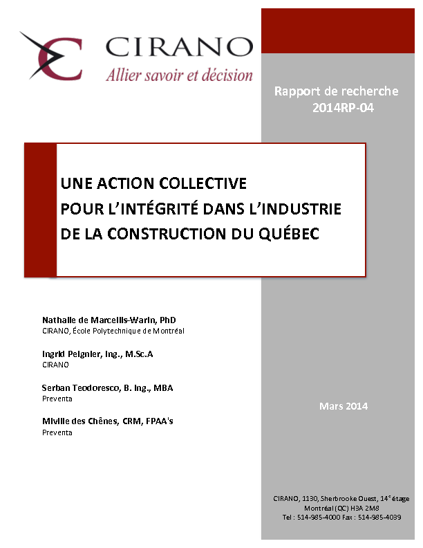 Une action collective pour l