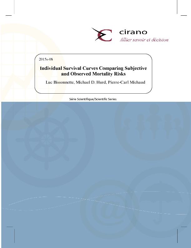 Individual Survival Curves Comparing Subjective and Observed Mortality Risk