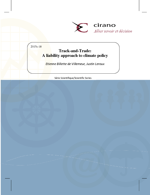 Track-and-Trade: A liability approach to climate policy
