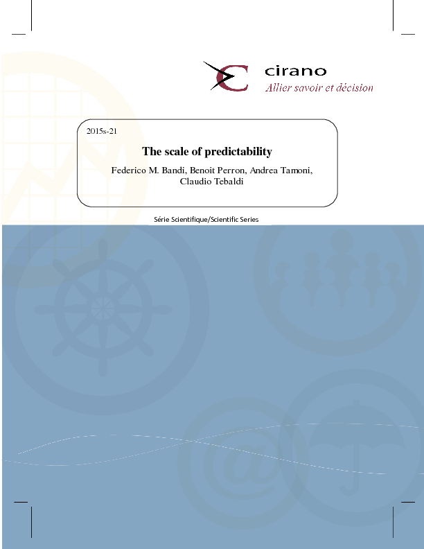 The scale of predictability