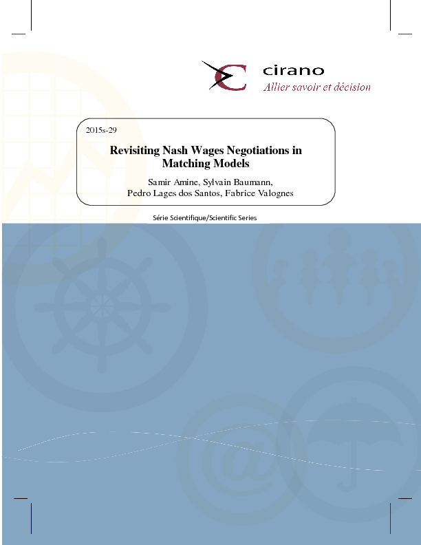 Revisiting Nash Wages Negotiations in Matching Models