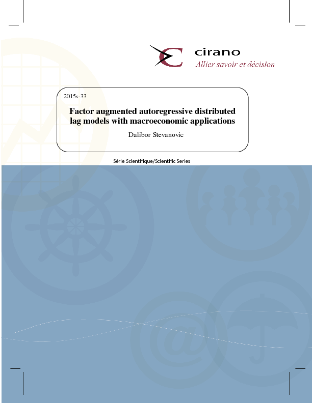 Factor augmented autoregressive distributed lag models with macroeconomic applications