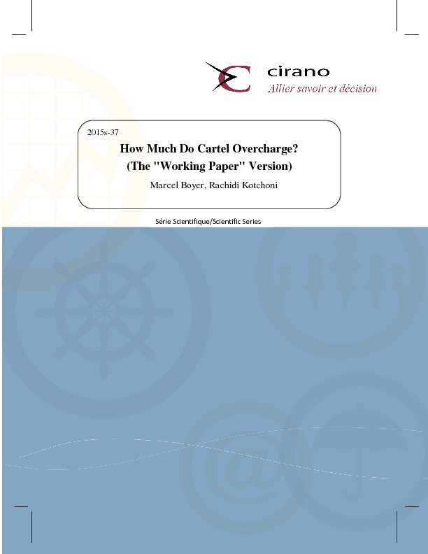 How Much Do Cartel Overcharge? (The "Working Paper" Version)