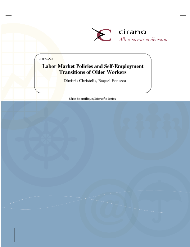 Labor Market Policies and Self-Employment Transitions of Older Workers