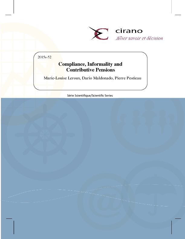 Compliance, Informality and Contributive Pensions