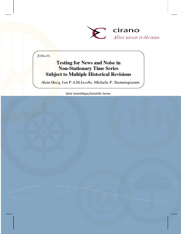 Testing for News and Noise in Non-Stationary Time Series Subject to Multiple Historical Revisions