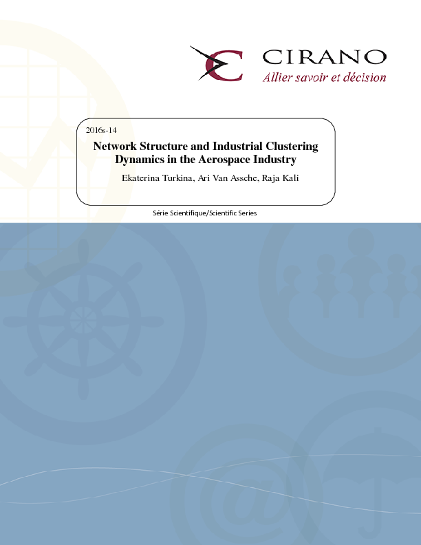 Network Structure and Industrial Clustering Dynamics in the Aerospace Industry