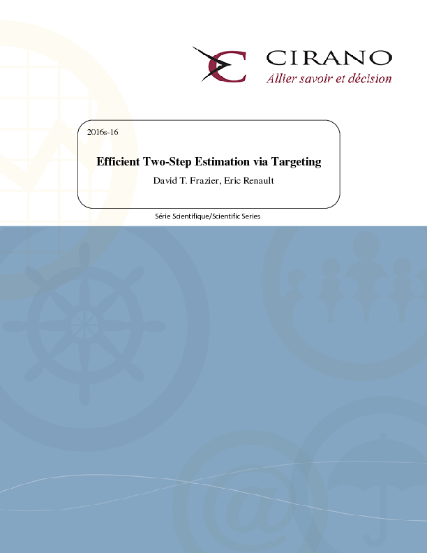 Efficient Two-Step Estimation via Targeting