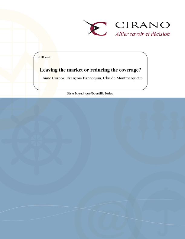 Leaving the market or reducing the coverage?