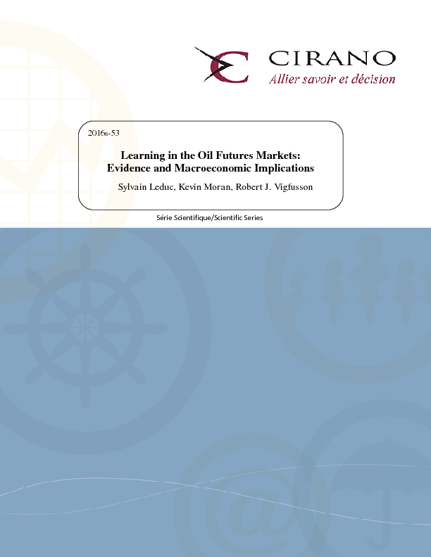Learning in the Oil Futures Markets: Evidence and Macroeconomic Implications
