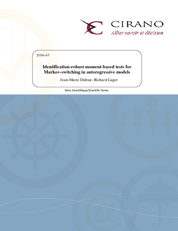 Identification-robust moment-based tests for Markov-switching in autoregressive models