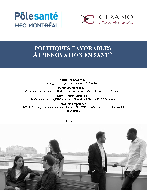 Politiques favorables à l’innovation en santé