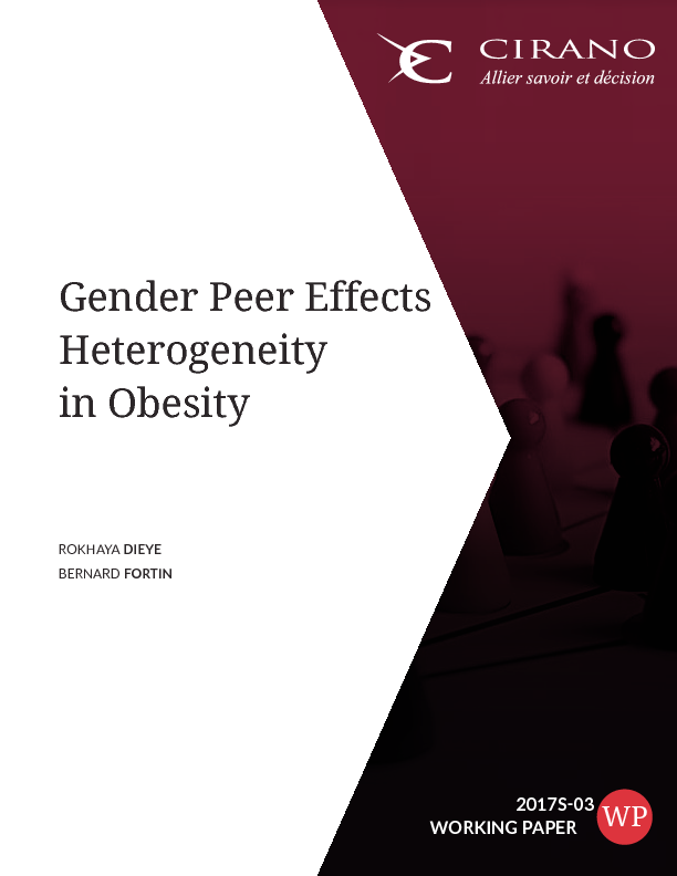 Gender Peer Effects Heterogeneity in Obesity