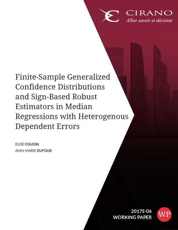 Finite-sample generalized confidence distributions and sign-based robust estimators in median regressions with heterogenous dependent errors