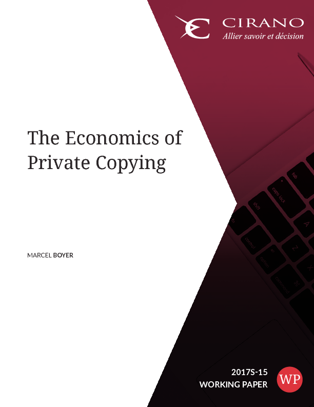The Economics of Private Copying