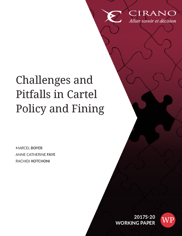 Challenges and Pitfalls in Cartel Policy and Fining