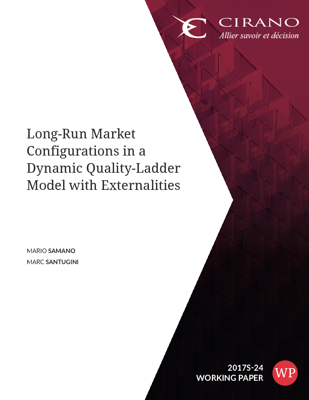 Long-Run Market Configurations in a Dynamic Quality-Ladder Model with Externalities