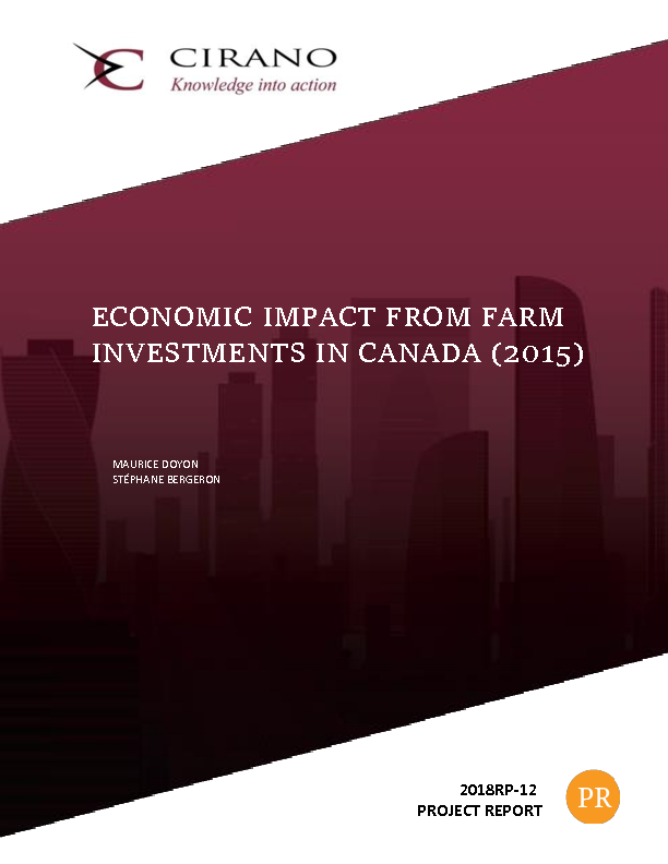 Economic Impact From Farm Investments in Canada