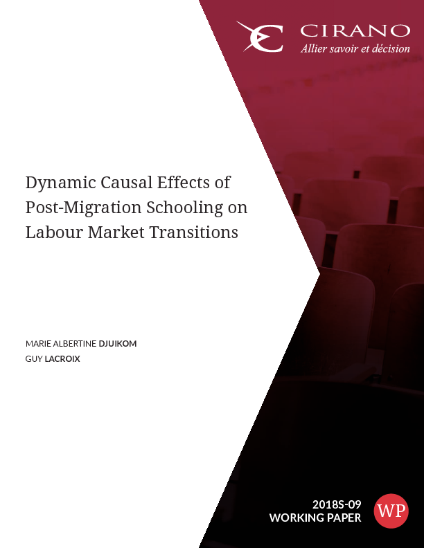 Dynamic Causal Effects of Post-Migration Schooling on Labour Market Transitions