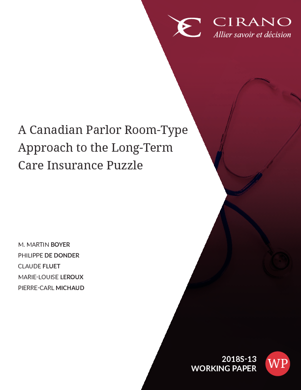 A Canadian Parlor Room-Type Approach to  the Long-Term Care Insurance Puzzle