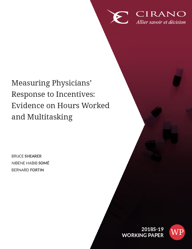 Measuring Physicians’ Response to Incentives: Evidence on Hours Worked and Multitasking