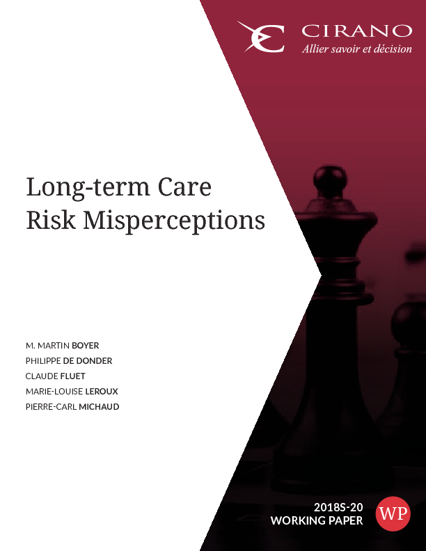 Long-term Care Risk Misperceptions