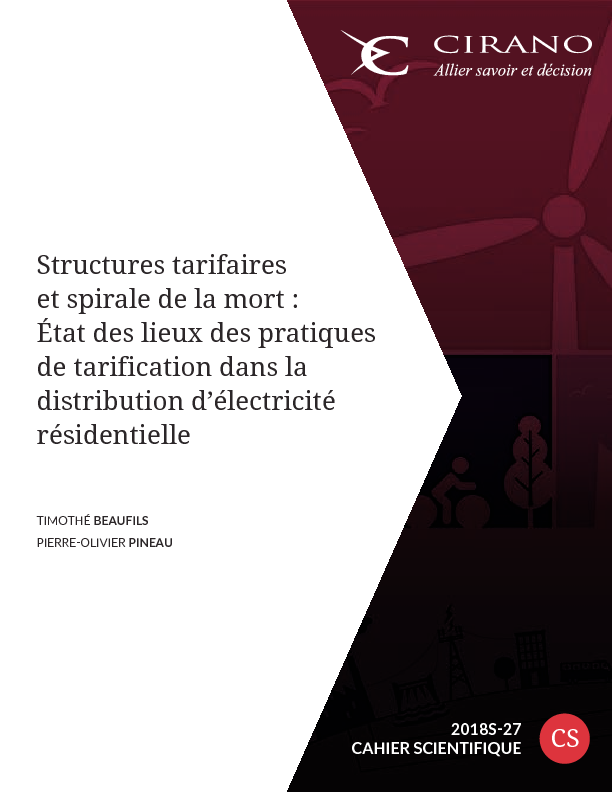 Structures tarifaires et spirale de la mort : État des lieux des pratiques de tarification dans la distribution d’électricité résidentielle