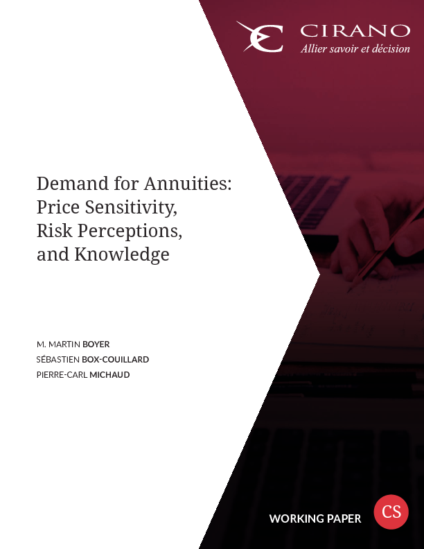 Demand for Annuities: Price Sensitivity, Risk Perceptions, and Knowledge