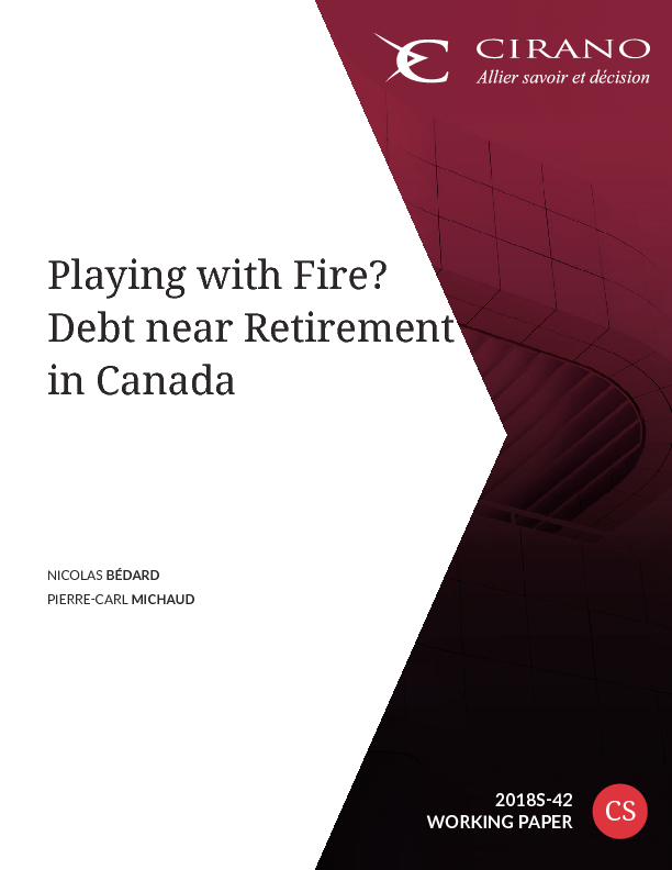 Playing with Fire? Debt near Retirement in Canada