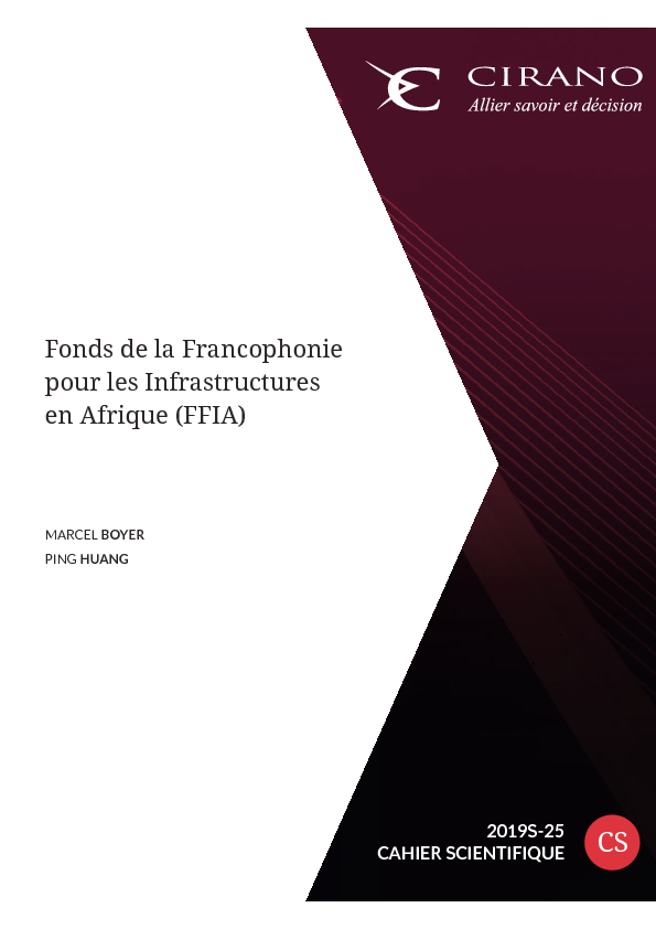 Fonds de la Francophonie pour les Infrastructures en Afrique (FFIA)