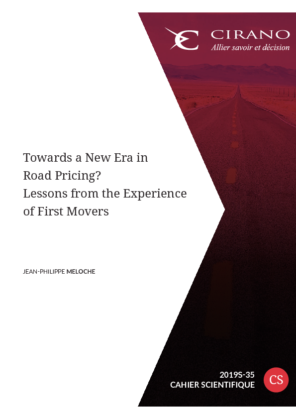 Towards a New Era in Road Pricing?  Lessons from the Experience of First Movers