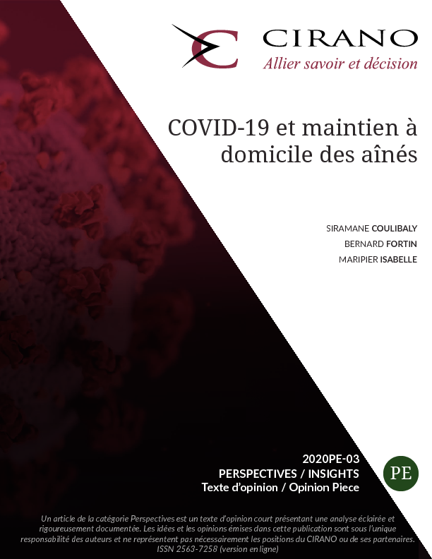 COVID-19 et maintien à domicile des aînés