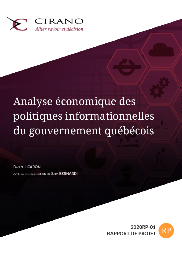 Analyse économique des politiques informationnelles du gouvernement québécois