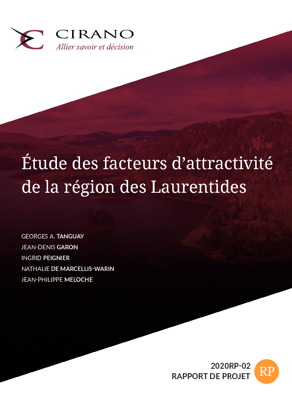 Étude des facteurs d’attractivité de la région des Laurentides
