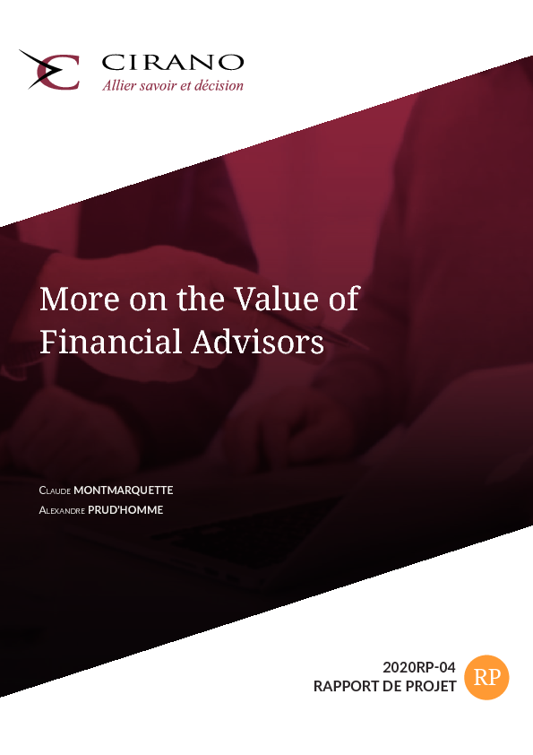 More on the Value of Financial Advisors