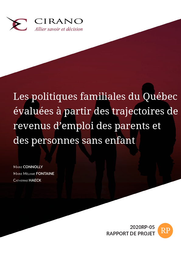 Les politiques familiales du Québec évaluées à partir des trajectoires de revenus d’emploi des parents et des personnes sans enfant