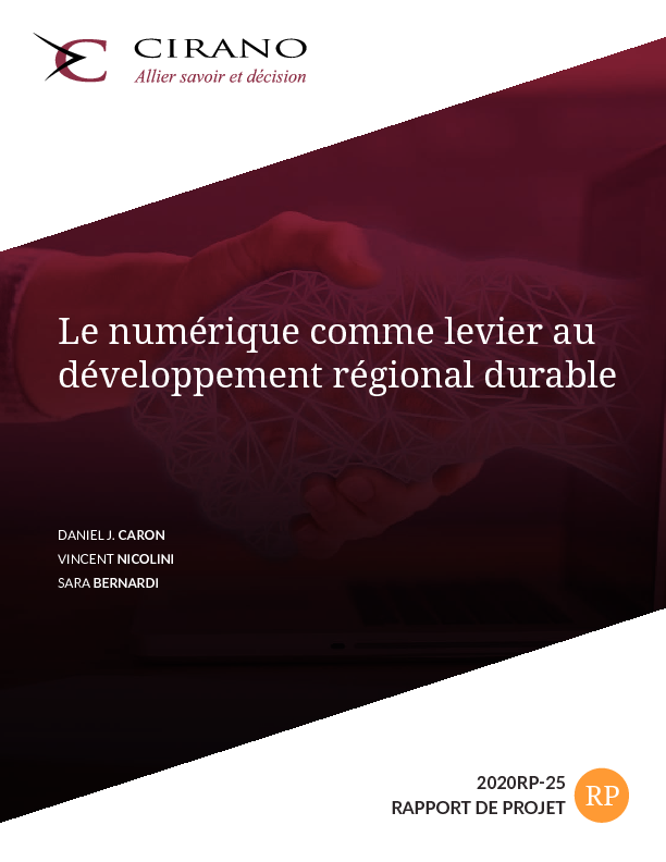 Le numérique comme levier au développement régional durable