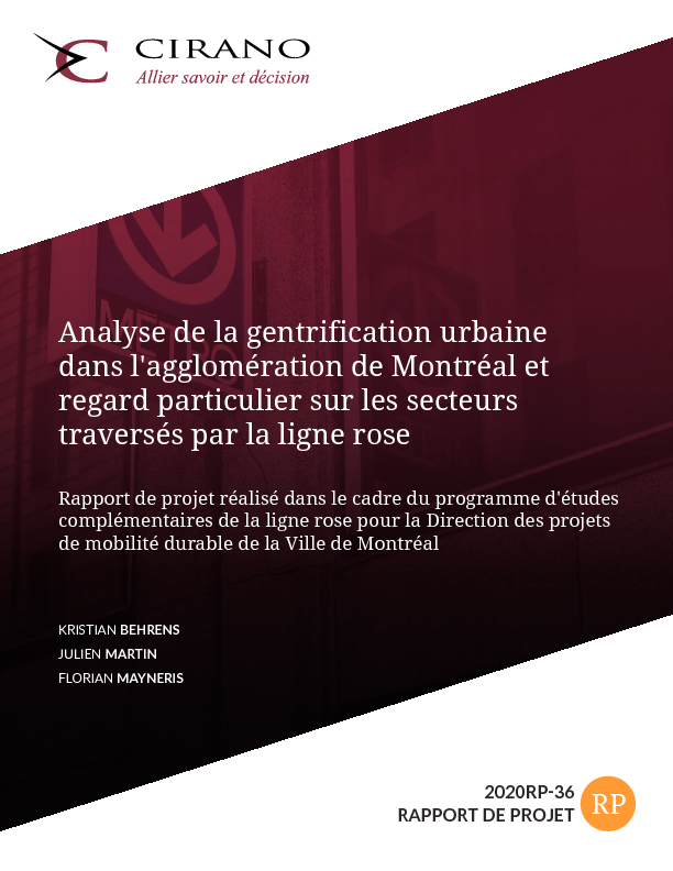 Analyse de la gentrification urbaine dans l