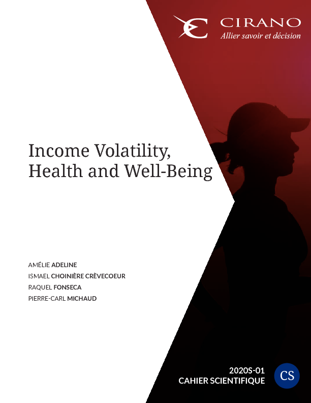Income Volatility, Health and Well-Being