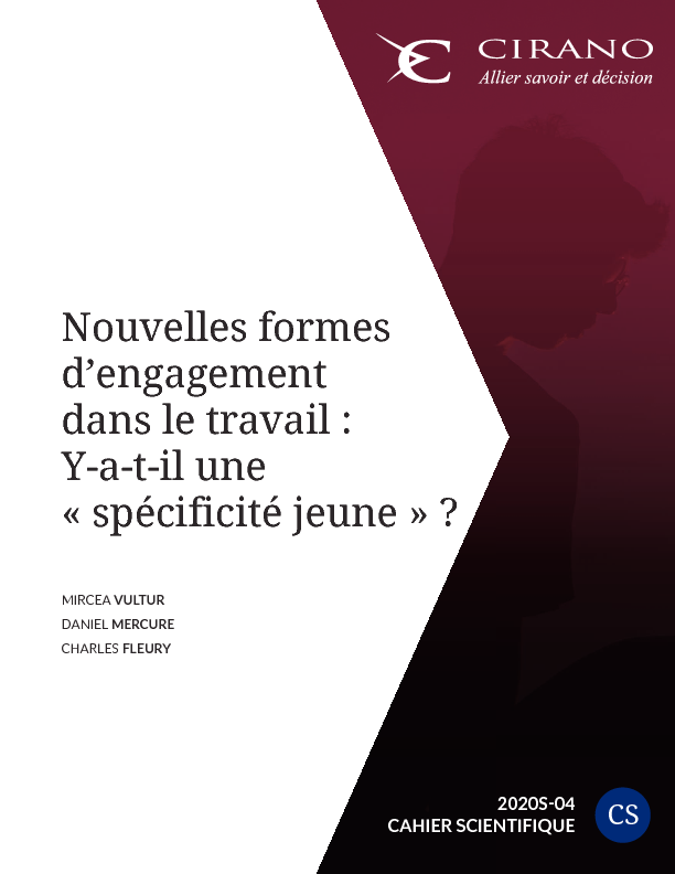 Nouvelles formes d’engagement dans le travail : Y-a-t-il une « spécificité jeune » ?