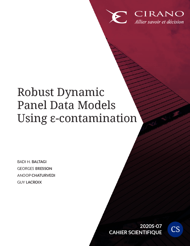 Robust Dynamic Panel Data Models Using ε-contamination